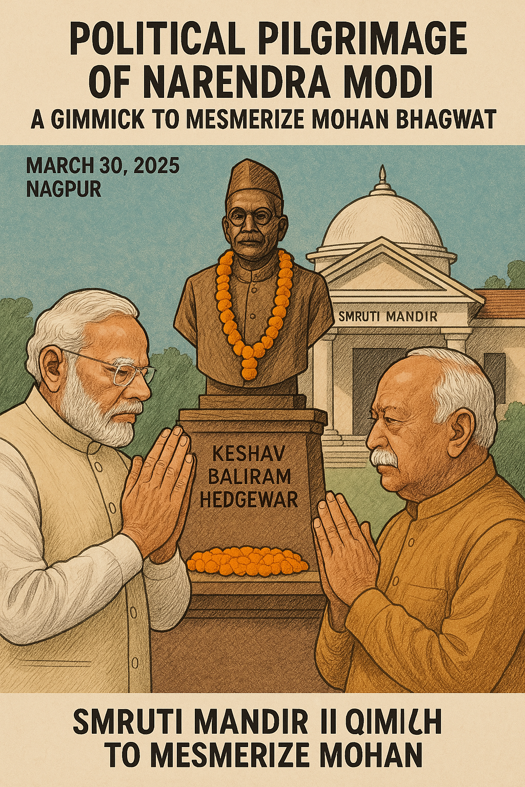 Modi’s visit on March 30, 2025, was a calculated move to consolidate his leadership within the Sangh Parivar. It reflects a calculated blend of reverence for Hedgewar’s foundational vision and a forward-looking partnership with Bhagwat.
