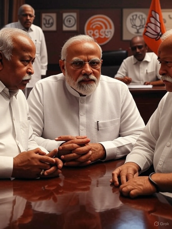 The Rastriya Swayamsevak Sangh has realized the dangers for its survival from Narendra Modi’s leadership. The RSS, the ideological parent of the Bharatiya Janata Party (BJP), has historically set the party’s agenda as the Hindutva. However, tensions between Modi’s centralized leadership and the RSS’s organizational ethos have emerged over Narendra Modi rule.